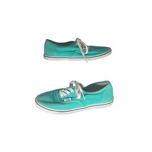 Vans Authentic Teal Canvas Sneakers Women's Size 7 Mens 5.5‎